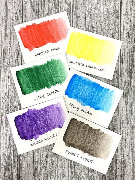 Distress Crayons Set 4 - Tim Holtz para Ranger (6 colores) - Imagen 2