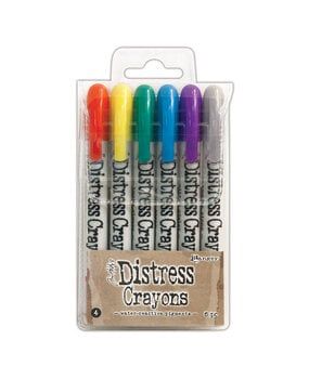 Distress Crayons Set 4 - Tim Holtz para Ranger (6 colores)