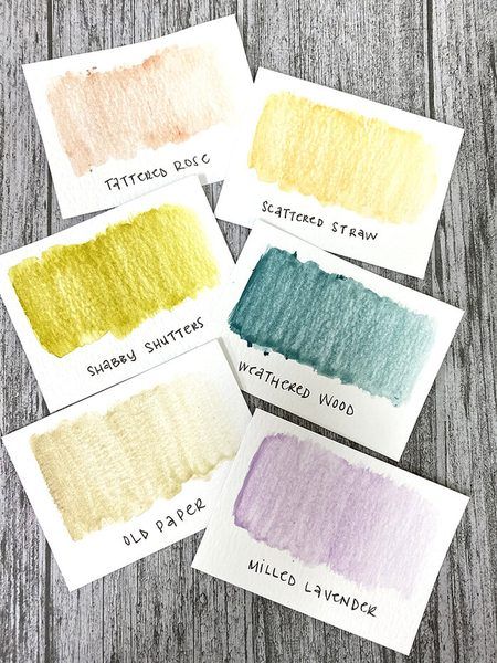 Distress Crayons Set 8 - Tim Holtz para Ranger (6 colores) - Imagen 2