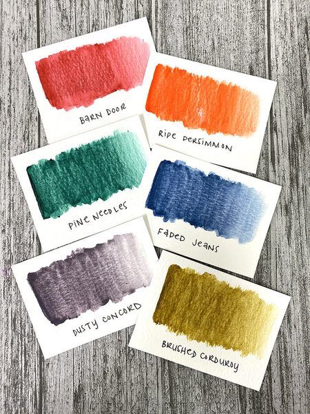 Distress Crayons Set 9 - Tim Holtz para Ranger (6 colores) - Imagen 2