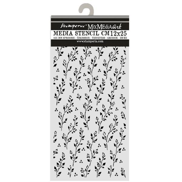 Stencil Cozy Family Stamperia