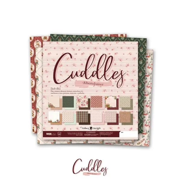 Pack de Papeles Scrap Cuddles 12x12" - Alberto Juárez